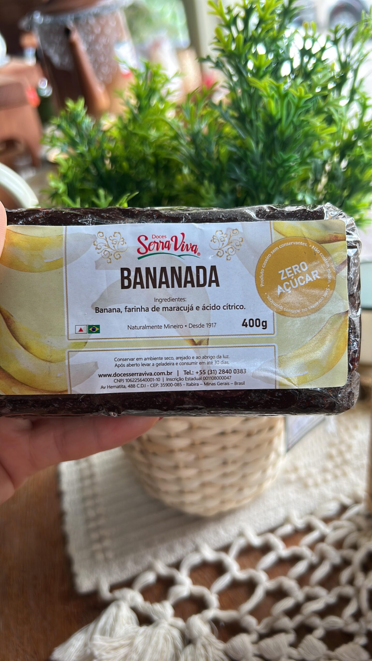 Bananada Zero Açúcar