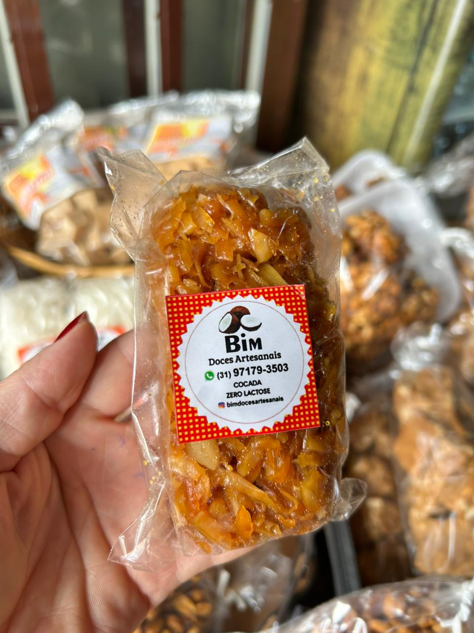 Cocada Coco Queimado Zero Lactose
